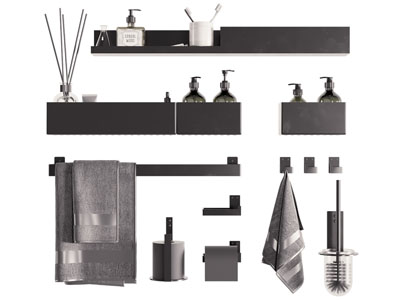 现代毛巾架 卫浴柜架