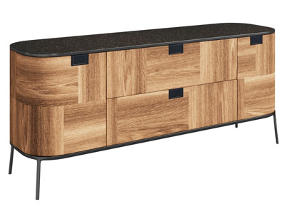 现代实木玄关柜 边柜3d模型 现代实木玄关柜 边柜