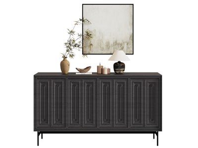 法式玄关柜 边柜3d模型 法式玄关柜 边柜