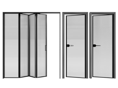 现代玻璃折叠推拉门 平开门