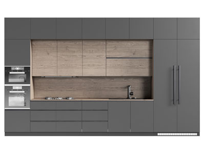 现代整体橱柜3d模型 现代整体橱柜