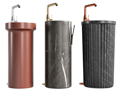 现代立式洗手台