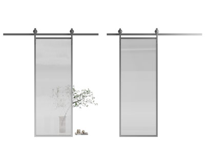 现代玻璃推拉门