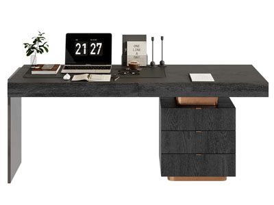 现代书桌3d模型 现代书桌