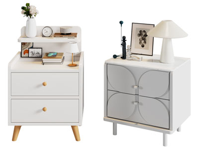 现代奶油风床头柜