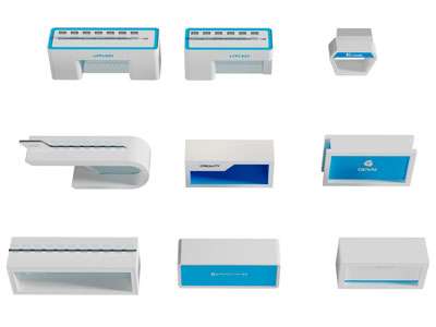 现代展台 展柜 展示接待台3d模型 现代展台 展柜 展示接待台