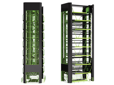 现代立体车库 停车场3d模型 现代立体车库 停车场