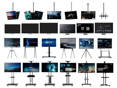 现代可移动支架电视机3d模型 现代可移动支架电视机