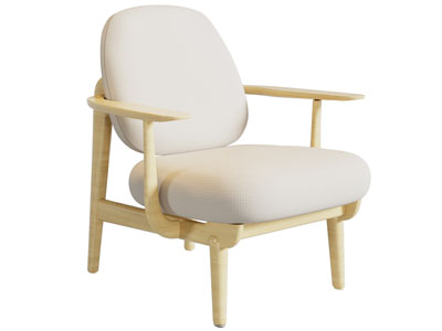 现代奶油风休闲椅子