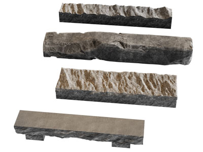 现代岩石 石头 景观条石 自然条石坐凳