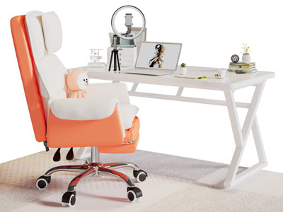 现代学生书桌椅组合3d模型 现代学生书桌椅组合