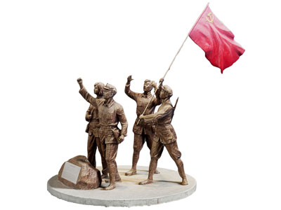 现代红军雕塑雕刻 红色文化雕塑3d模型 现代红军雕塑雕刻 红色文化雕塑