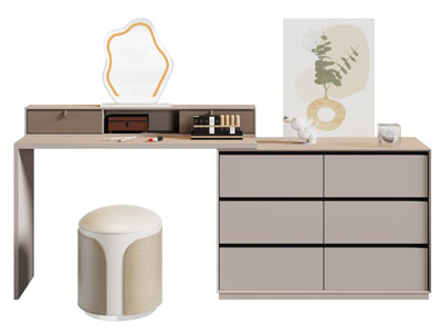 现代化妆 梳妆台3d模型 现代化妆 梳妆台