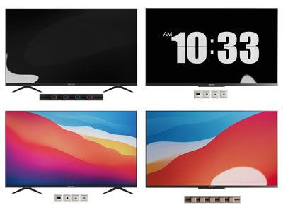 现代液晶电视机3d模型 现代液晶电视机