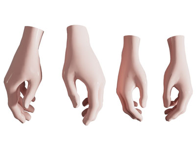 现代女人的手3d模型 现代女人的手