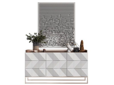 现代玄关柜 边柜3d模型 现代玄关柜 边柜