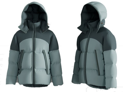 现代棉衣外套 羽绒衣 衣服3d模型 现代棉衣外套 羽绒衣 衣服