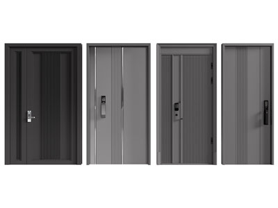 现代密码锁子母入户门 平开门 防盗门