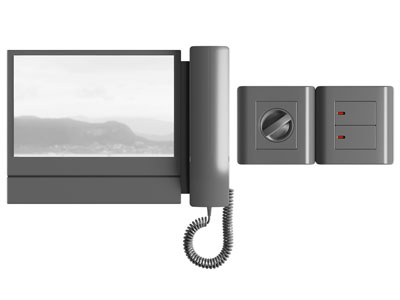 现代墙面可视电话 开关面板3d模型 现代墙面可视电话 开关面板