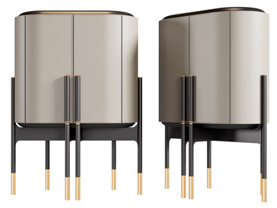 现代轻奢高脚玄关柜 边柜3d模型 现代轻奢高脚玄关柜 边柜