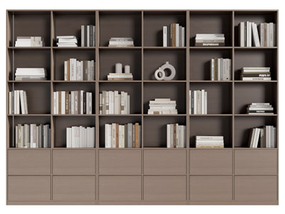 现代中古风书柜