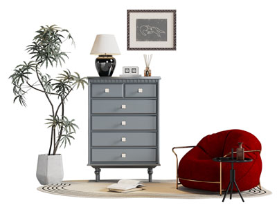 北欧玄关柜 边柜 斗柜 懒人沙发3d模型 北欧玄关柜 边柜 斗柜 懒人沙发