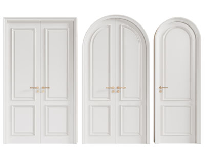 法式双开门 拱形门 平开门 木门 房门