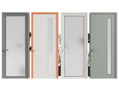 现代平开门 玻璃门 房门