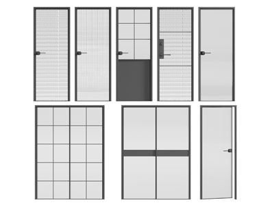 现代玻璃平开门 双开门 推拉门 房门