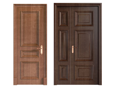 欧式木门 房门 子母入户门 平开门 防盗门