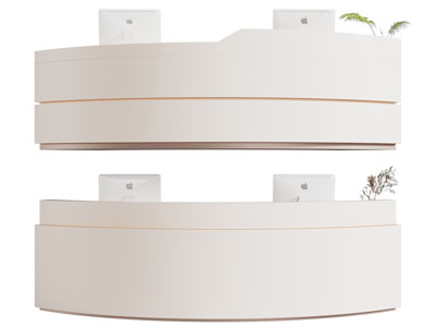 现代前台接待台3d模型 现代前台接待台