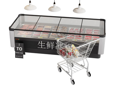 现代生鲜保鲜柜 冰柜 展柜3d模型 现代生鲜保鲜柜 冰柜 展柜