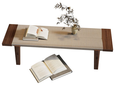 侘寂风长方形凳子