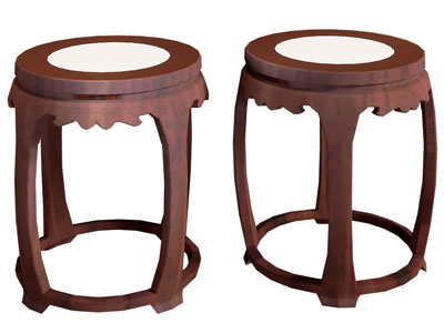 新中式圆形鼓凳 木凳子