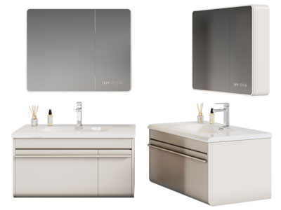 现代洗手台 镜柜 浴室柜