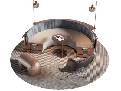 现代弧形多人沙发 休闲椅子和茶几组合