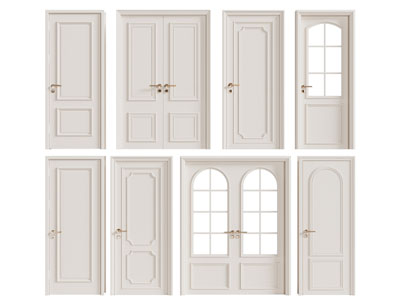 欧式奶油风房门 双开门 平开门