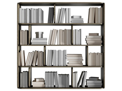 现代开放式墙面书柜 书架