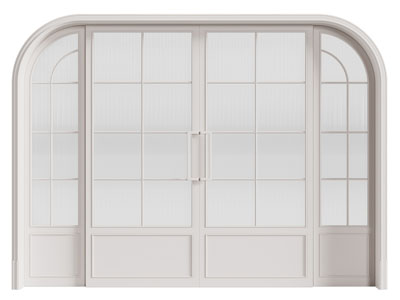 法式奶油风玻璃推拉门