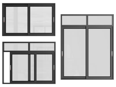 现代玻璃平开窗户 推拉窗户