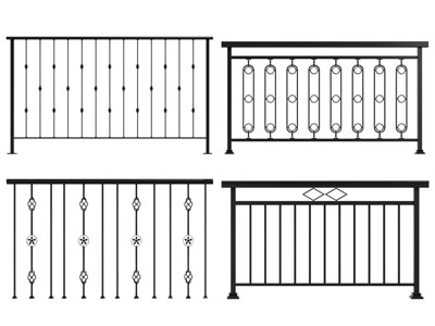 现代雕花栏杆 围栏 护栏