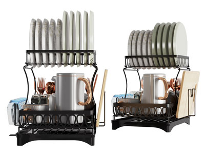 现代碗碟刀叉厨具置物收纳架