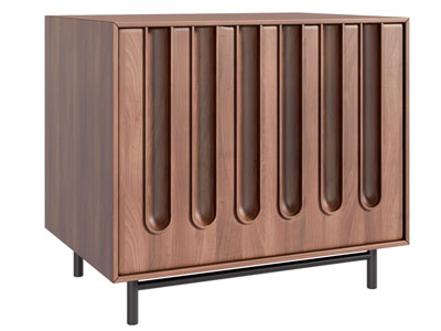 现代中古风床头柜