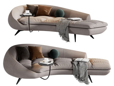 现代多人沙发 异形沙发3d模型 现代多人沙发 异形沙发