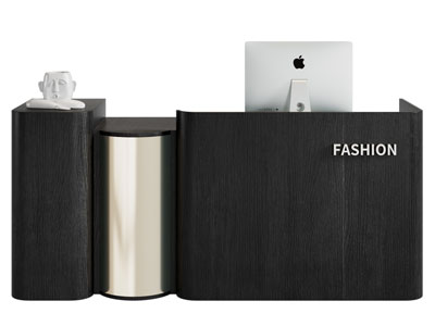 现代前台接待台3d模型 现代前台接待台