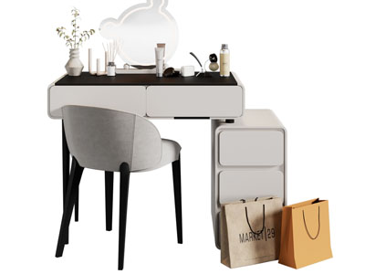 现代化妆 梳妆台3d模型 现代化妆 梳妆台