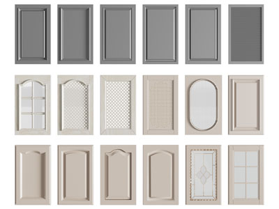 北欧实木柜门3d模型 北欧实木柜门