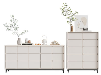 现代奶油风玄关柜 边柜 斗柜3d模型 现代奶油风玄关柜 边柜 斗柜