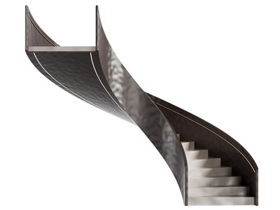 现代旋转楼梯3d模型 现代旋转楼梯