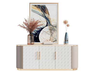 现代轻奢玄关柜 边柜3d模型 现代轻奢玄关柜 边柜